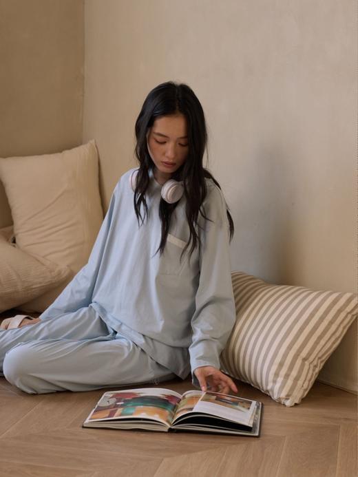 【多妈团购 无印家居风拼色家居服9841】超柔软，穿上都舍不得脱~93.9%棉，吸湿透气，细腻清爽，宽松剪裁，身材包容性绝了-连横 商品图6