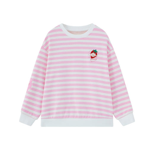 【MQD】童装女大童26春季新款儿童学院风甜美可爱条纹时尚百搭长袖T恤 商品图4