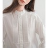 风琴褶长袖花边领法式气质上衣 商品缩略图4