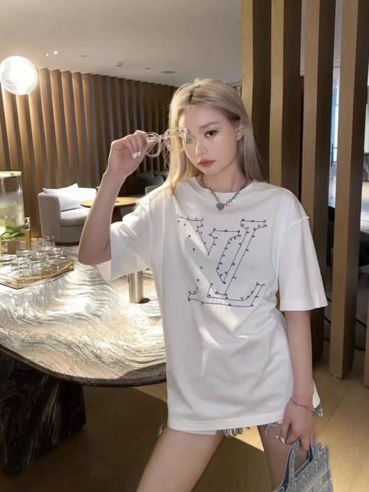 驴家标识压纹LOGO短袖T恤（DY） 商品图0