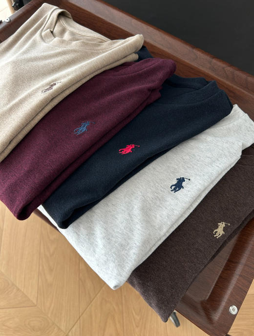 原厂出货的拉夫劳伦磨毛打底T恤030503 商品图0