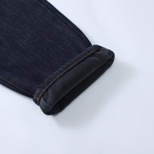 【MQD】童装男大童冬季新款儿童休闲风长裤宽松简约版加绒牛仔裤 商品图3