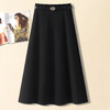 「自」全新升级【铂金会员146/天猫199/差价53】(11151)洛诗琳气质通勤高腰半身裙2026春季新款显瘦A字大摆中长裙 商品缩略图2