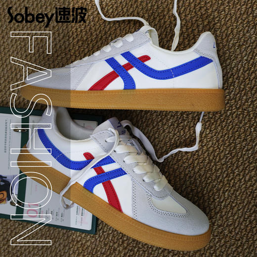 sobey速波超轻德训鞋 | 男女同款、休闲百搭、皮革拼接、轻便舒适 商品图3