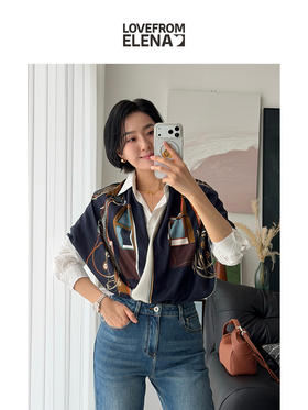 「丝巾来啦」 春日百搭款 丝羊绒三角丝巾