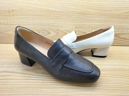 豪行真皮女鞋23349121时尚中跟舒适休闲简约单鞋正品 商品图4