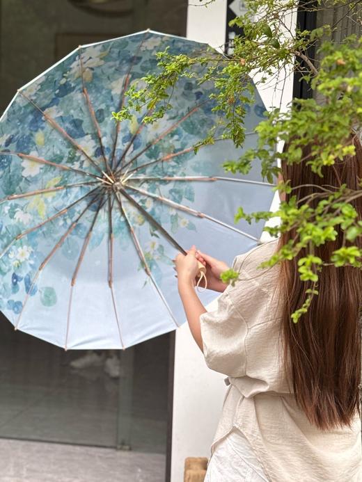 当古典美学遇上现代设计，不仅仅是一把伞，更是一件艺术品【国风金杆手动三折16K彩胶伞】简直美翻了 商品图0