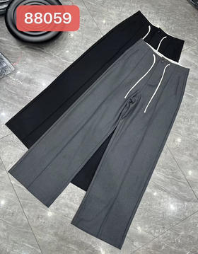 原单新款薄款抽绳定制款阔腿筒裤