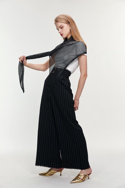 SAFICOO  摩登时尚 版型宽松H型高腰阔腿裤 商品图1