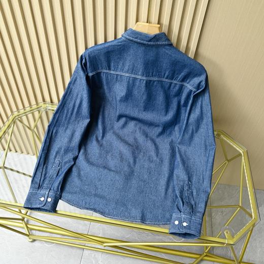 蒙口2026春秋水洗全棉牛仔衬衫休闲外套 商品图4