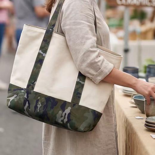 【迷彩拼接帆布包手提包】高品质纯棉16安加厚横向手提帆布包zyx 商品图5