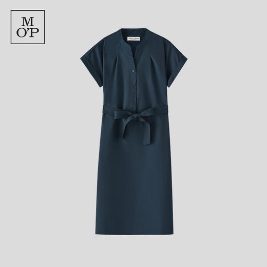 半开襟立领短袖连衣裙 商品图0