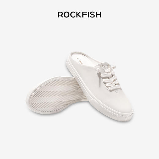 Rockfish775半拖懒人小白鞋 商品图1