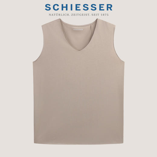 【醋酸砂洗平纹系列】SCHIESSER德国舒雅女士外穿打底随性多用途V领背心 31/27192V 商品图8