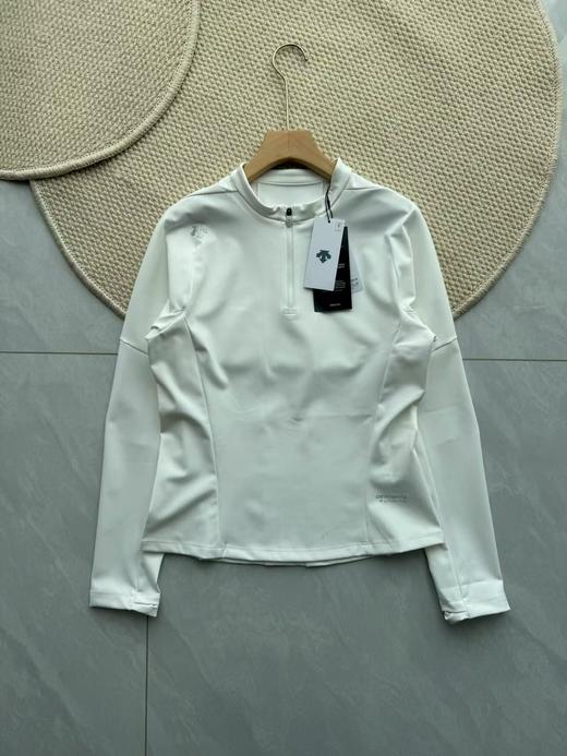 点此购买 迪桑特春秋季Running女士F360半拉链长袖T恤 LL 341286 商品图1