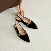 【静音系列】千百度低跟钻带时装凉鞋女2026夏季新款包头尖头凉鞋A26279310 商品缩略图4