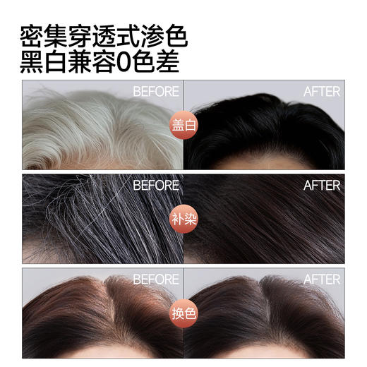 Eswind伊风 黑色梳染啫喱80ml 遮盖白发神器 敏感头皮适用 72小时发货 商品图3