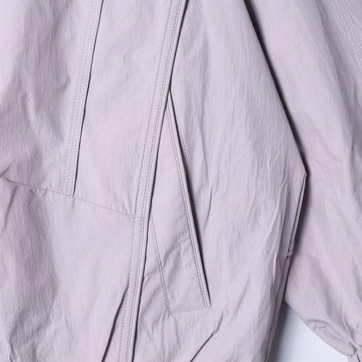 SDSA男士秋冬新款痞帅男装潮牌褶皱纯色拉链立领连帽夹克外套百搭 商品图2