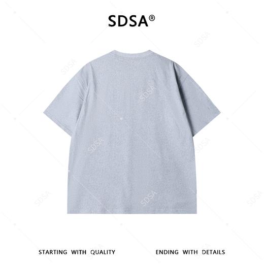 SDSA男装2026新款做旧猎豹印花短袖T恤宽松圆领休闲上衣 商品图4