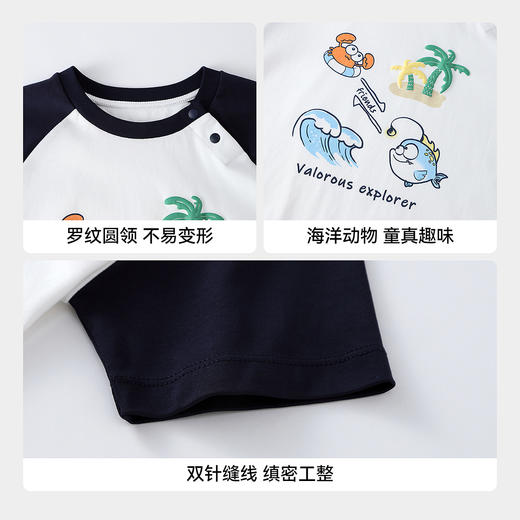 【实体店同款】男童圆领短袖针织衫夏季新款安奈儿童装XB621154 商品图4