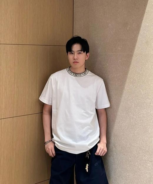 迪奥  25SS提花领短袖T恤 男女同款（DY） 商品图1