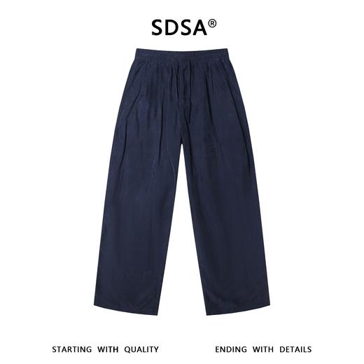 SDSA男装2026新款高贵轻奢韩版纯色翻领夹克+阔腿裤宽松两件套 商品图3