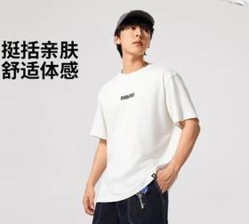 李宁反伍BADFIVE男子宽松短袖文化衫AHSV027-4