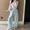 雀说新款睡裤女夏季云朵棉薄款简约休闲可外穿家居长裤遛弯裤 WALC196 商品缩略图3
