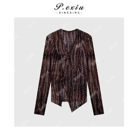 03-2潘依绣丁丁宠粉气质修身显瘦上衣Q17263