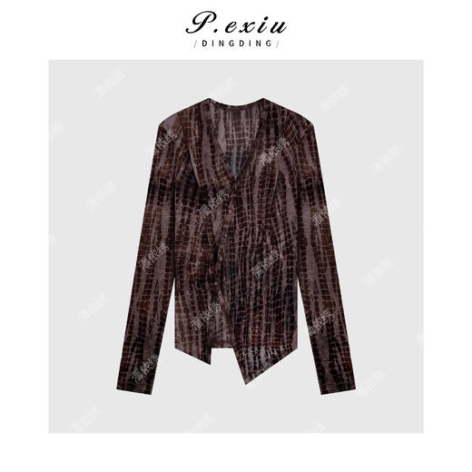 03-2潘依绣丁丁宠粉气质修身显瘦上衣Q17263 商品图0