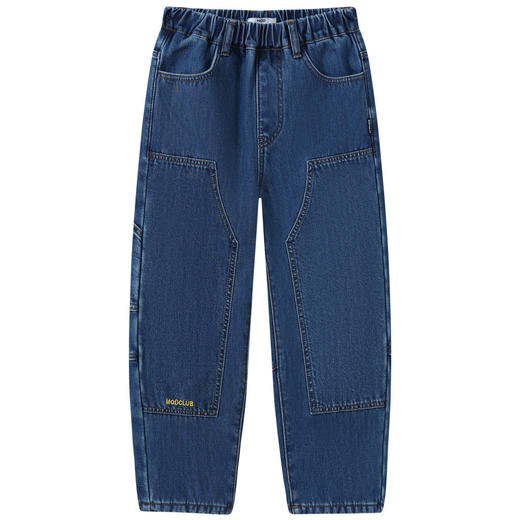 【MQD】童装男大童冬新款儿童潮酷休闲加厚耐穿裤子百搭加绒牛仔裤 商品图4