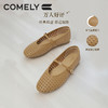 康莉KYQ5A166编织镂空玛丽珍鞋女2026年春夏季新款时尚圆头透气平底浅口单鞋 商品缩略图2