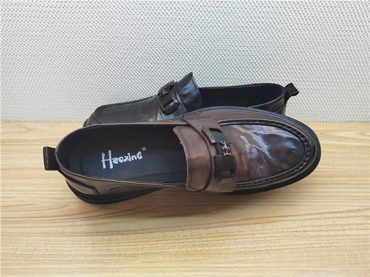 豪行春季新款13173110牛皮真皮商务休闲男鞋皮鞋单鞋 商品图2