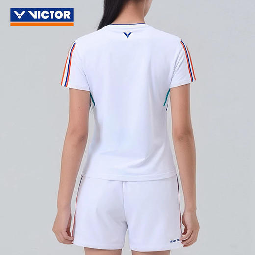 威克多胜利 男女同款/女款 经典韩风系列 针织T恤 漂白 T-2601CLS/T-2602CLS/T-2603CLS 商品图5