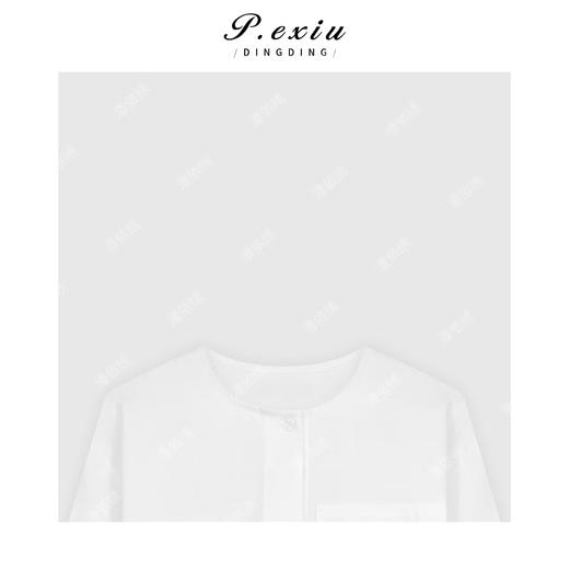 03-2潘依绣丁丁宠粉设计款手工提花刺绣新中式衬衣Q19392 商品图2