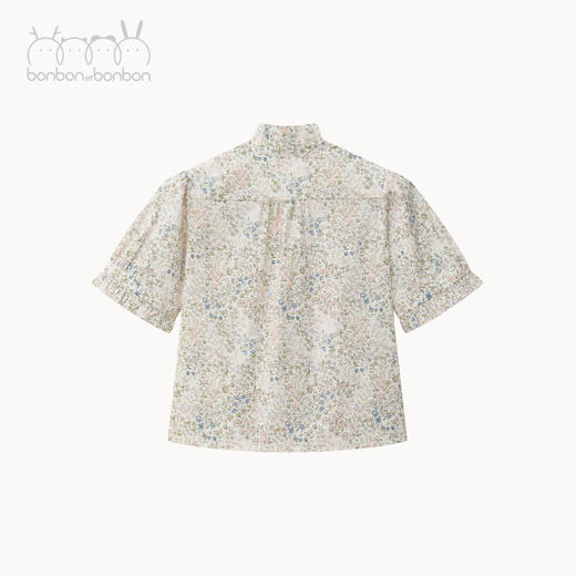睫毛眼花边短袖印花上衣 商品图4