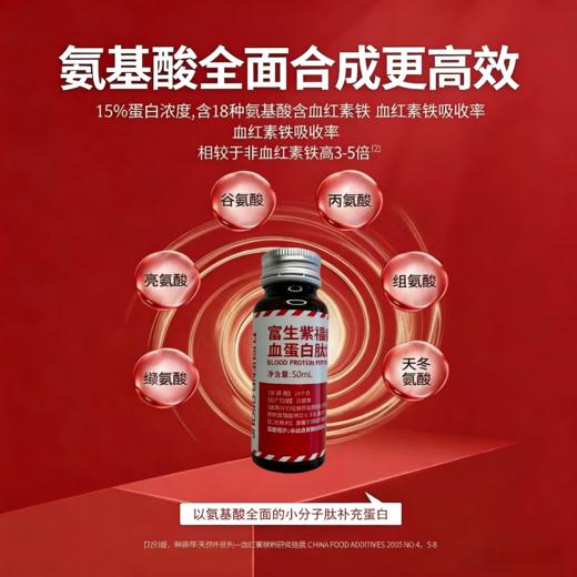 富生紫福临血蛋白肽饮品50ml*2瓶 商品图2