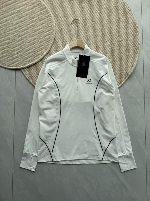 点此购买 凯乐石春秋季男女款半拉链立领拇指孔运动跑步长袖T恤 LL 341280 商品图1