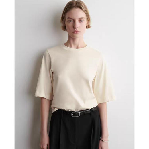 【xb1-05333】26春新品女士简约休闲标准型圆领棉质短袖T恤！！ 商品图0