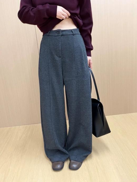 二店y 【3070】 醋酸羊毛毛呢裤 700g 柔软垂感直筒高腰阔腿裤 商品图9