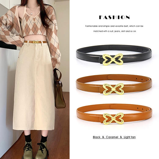 时尚韩系百搭单品 | SIMON DIARIES腰带配饰二层牛皮 经典耐看皮带饰品 多色可选 商品图6