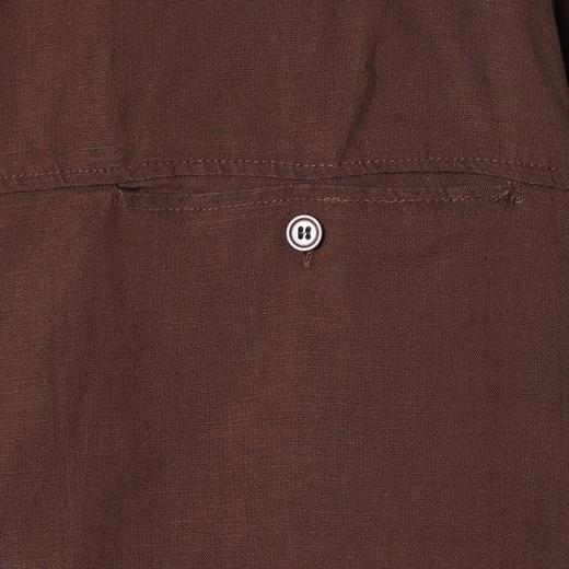 88076SDSA男装2026新款高贵轻奢时尚纯色纽扣翻领长袖衬衫百搭简约衬衣 商品图3