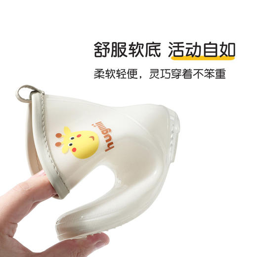 清仓！！【可爱环保，防风护雨】hugmii哈格美儿童雨鞋系列女童超轻云感雨披男童上学专用大帽檐雨衣带书包位 商品图4