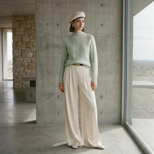 PALUOPO/PL半高领女衫ET20067R-B/约重340g帕罗 商品图3