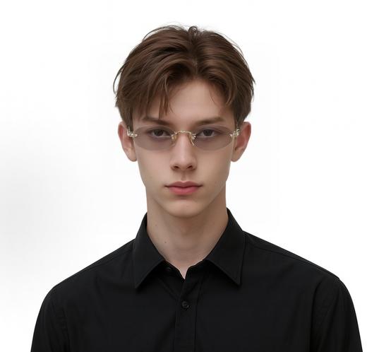 一店d 谬❗️Z新大爆款无边框墨镜A54 终于！全系列安排上了，目前专柜在售所有颜色都有
𝐦𝐢𝐮是懂高智感的，无框给人的气势真的很猛，而圆弧镜片形状减少刻薄感，日常约会戴都好看 商品图2