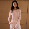 【2026春季新品】蚕丝羊毛・韩系经典打底衫 天丝莫代尔 桑蚕丝羊毛 简约圆领上衣轻薄微透罩衫长袖T恤 商品缩略图1