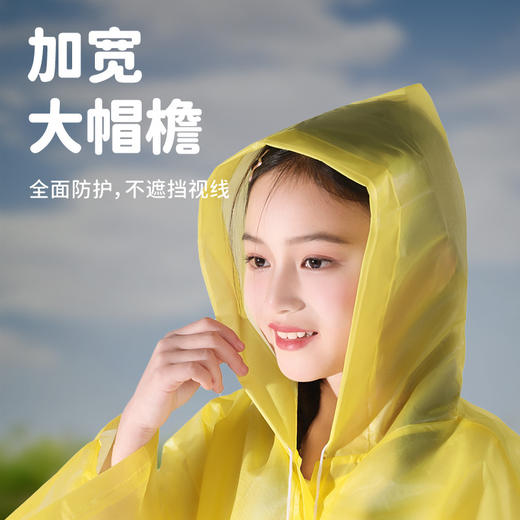 【超便携❗️一次性卡片雨衣】旅行出游，轻松放入口袋，随身预防雨天！加厚雨旅游连体雨披儿童成人漂流国庆节L 商品图1
