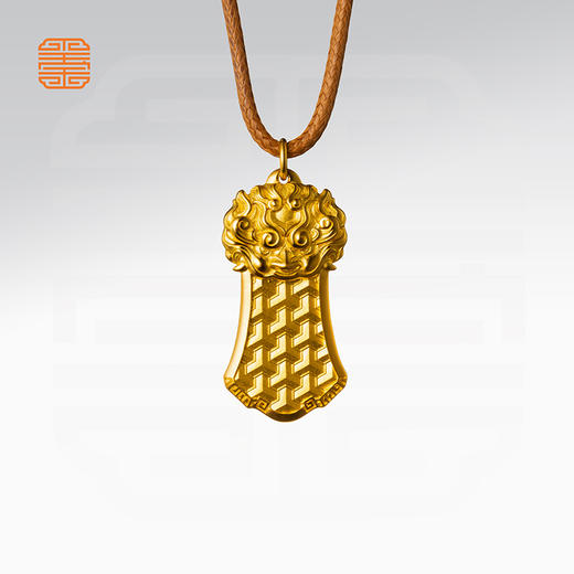 玺匠金铺《瑞兽纳福》足金9999 黄金吊坠项链生日礼物 商品图5