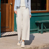 半身缘女裤 春季时尚直筒白色休闲裤261202U30320166 商品缩略图2