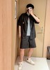 驴家25ss拉菲草刺绣牛仔短袖衬衫（DY） 商品缩略图4